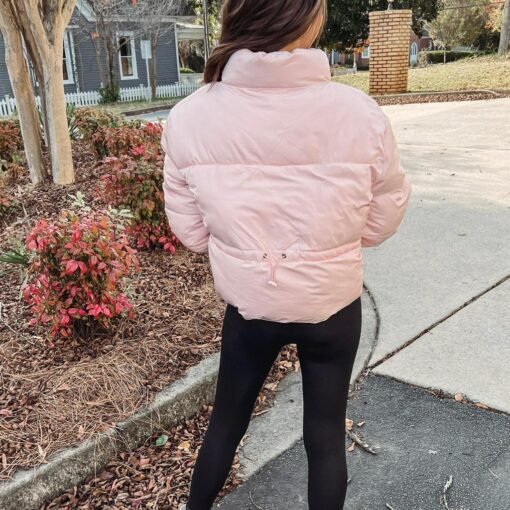 Light Pink Puffer Jacket – Image 4