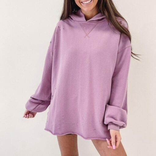 Meagan Distressed Hoodie – Image 3