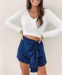 Mikka Navy Skort