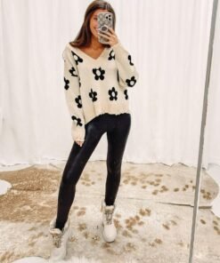 Multi Daisy Sweater