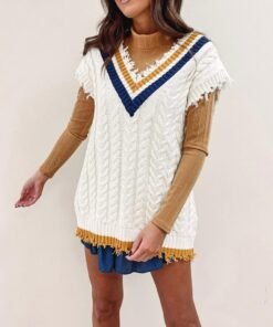 Navy/Gold Sweater Vest