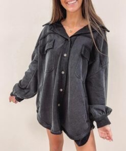 Olson Shacket – Black