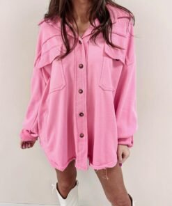 Olson Shacket – Pink