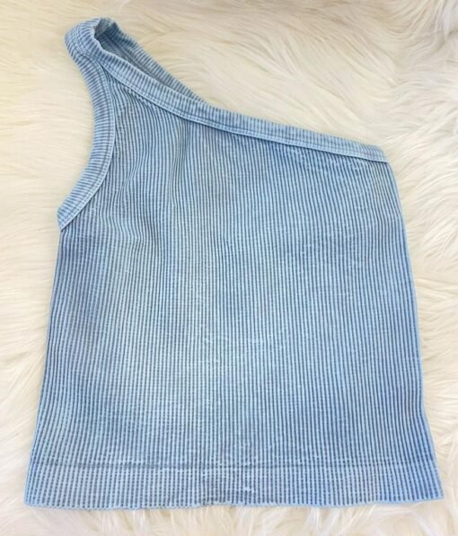 One Shoulder Seamless Tank – Image 6