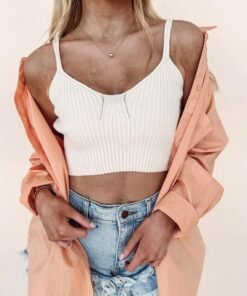 Orange Button Up