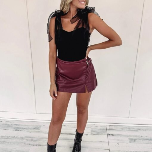Palmer Skirt – Burgundy – Image 5