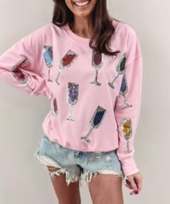 Pink Wine Pullover