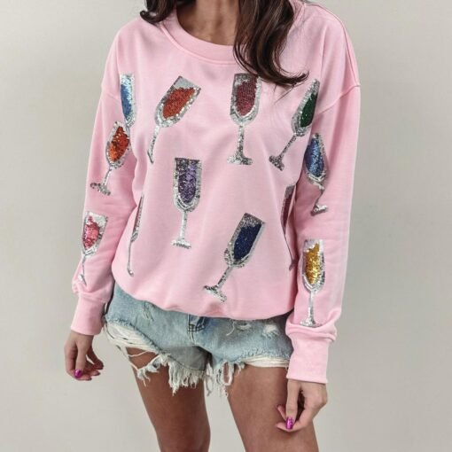 Pink Wine Pullover – Image 4