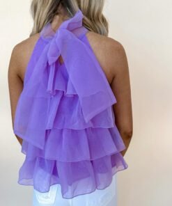 Purple Tulle Top