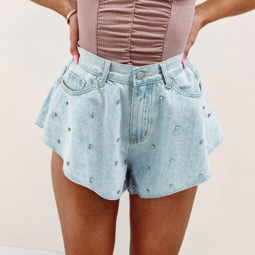 Rhinestone Flutter Shorts – Image 3