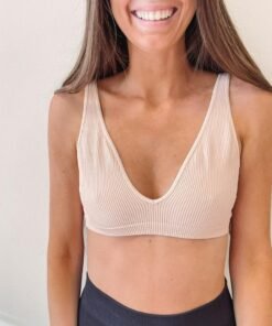 Ribbed Seamless Bra