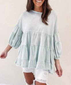 Riviera Top – Light Blue