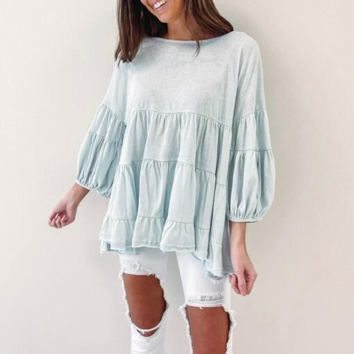 Riviera Top – Light Blue – Image 3