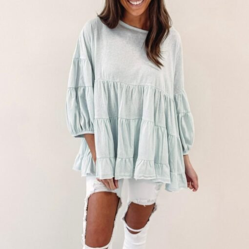 Riviera Top – Light Blue – Image 4