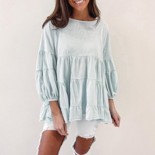Riviera Top – Light Blue – Image 5