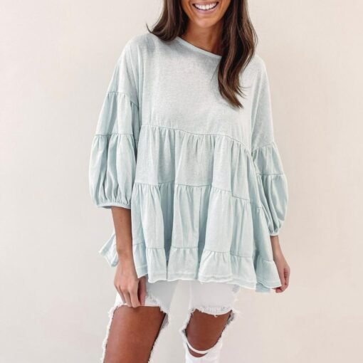 Riviera Top – Light Blue – Image 6