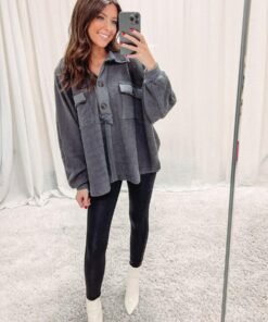 Robbie Pullover – Charcoal