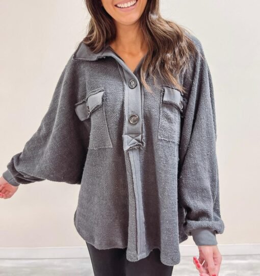 Robbie Pullover – Charcoal – Image 3