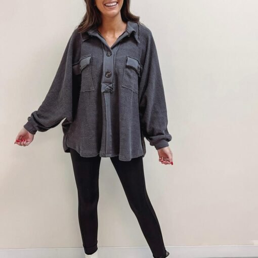 Robbie Pullover – Charcoal – Image 4