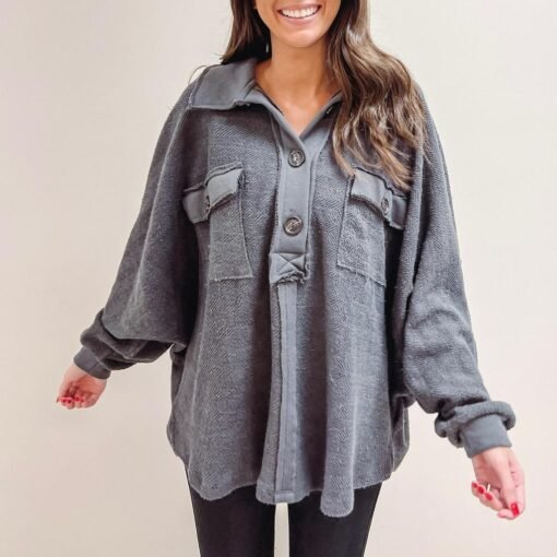 Robbie Pullover – Charcoal – Image 5