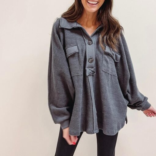 Robbie Pullover – Charcoal – Image 6