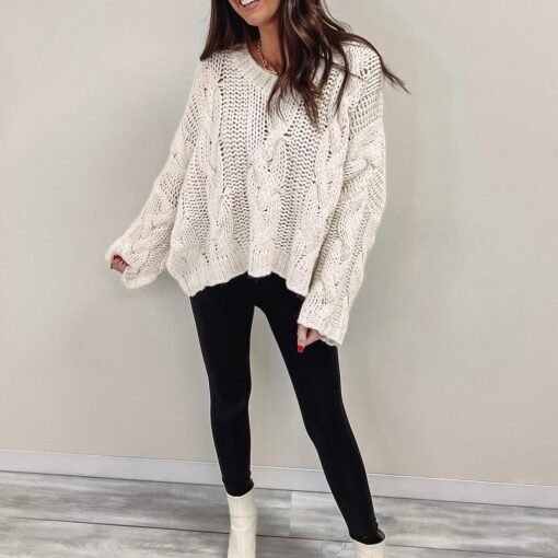 Salem Sweater – Cream – Image 5