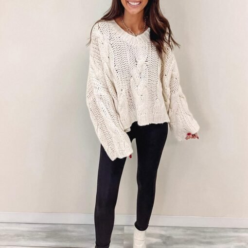 Salem Sweater – Cream – Image 6