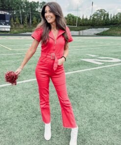 Sarah Jumpsuit – Red