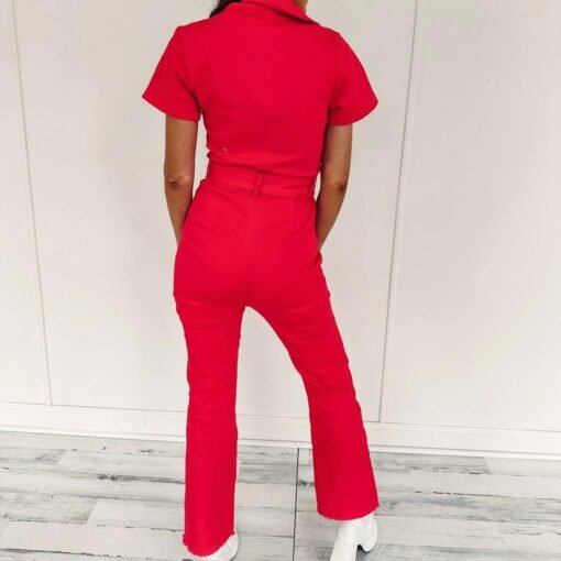 Sarah Jumpsuit – Red – Image 4