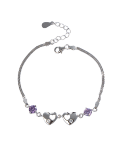 Heart To Heart Bracelet S925 Sterling Silver D006
