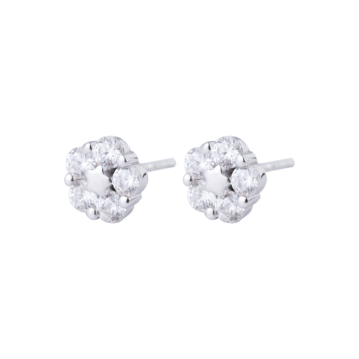 Pentagon Star Stud Earrings S925 Sterling Silver Creative B022