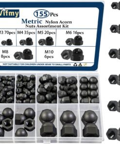 Metric Black Nylon Acorn Nut Assembling Kit