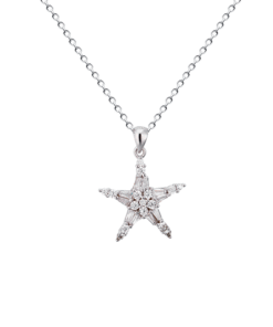 Pentagon Star Pendant S925 Sterling Silver A002