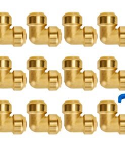 Push-Fit 90 Degree Elbow Lead Free Brass Pipe Fittings
