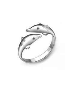 Double Dolphin Ring S925 Sterling Silver C021