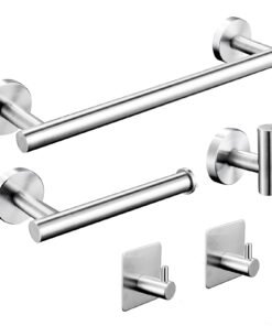 Stainless Steel Matt Silver Bathroom Accessories Set