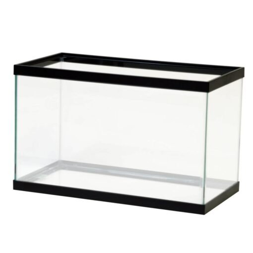 Aqueon Standard Glass Rectangle Aquarium Clear Silicone Black - 10 Gal