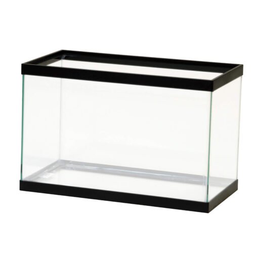 Aqueon Standard Glass Rectangle Aquarium Clear Silicone Black - 5.5 Ga