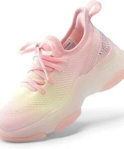 2025 Girls'Slip-On Sneakers Children's Lightweight Jelly Sole Walking Shoes
