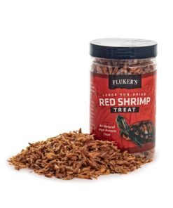 Fluker's Large Sun-Dried Red Shrimp for Turtles and Fish