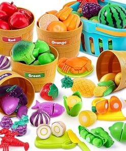 Children's Color Sorting Game Food Set